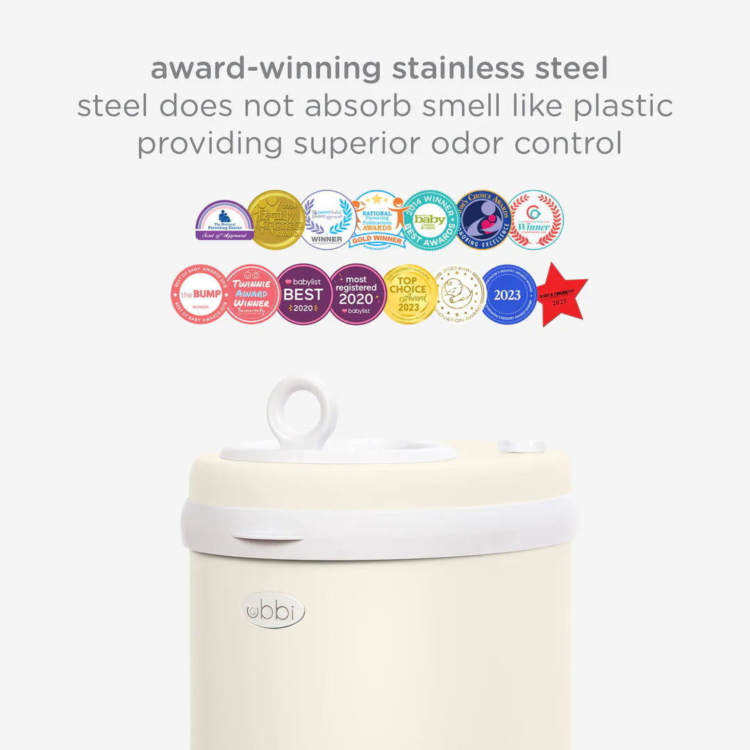 Ubbi Nappy Pail - Matte Ivory