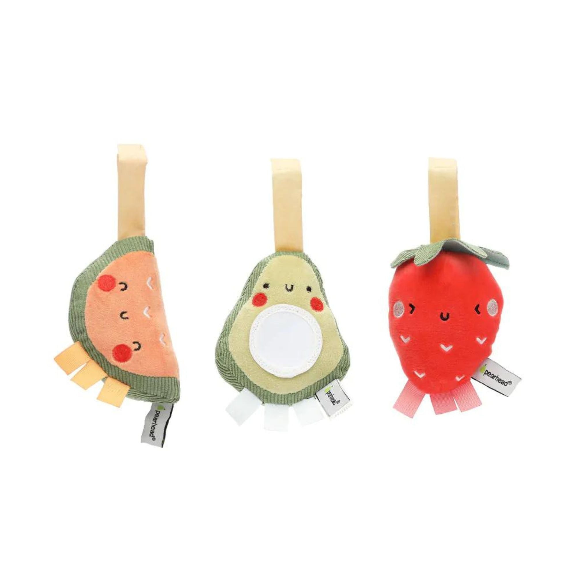 Pearhead Stroller Toy Set of 3 - Fruit - Tiny Tots Baby Store 