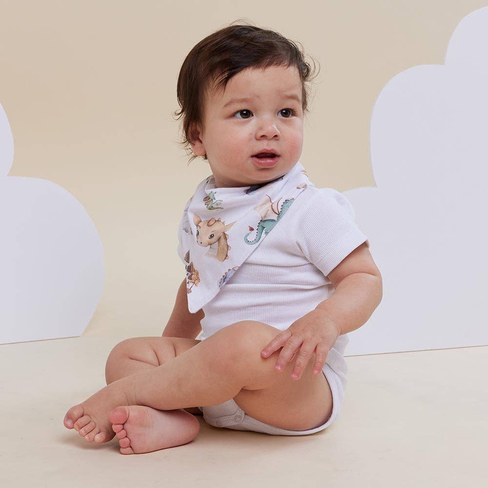 Snuggle Hunny - Dragon Organic Dribble Bib 