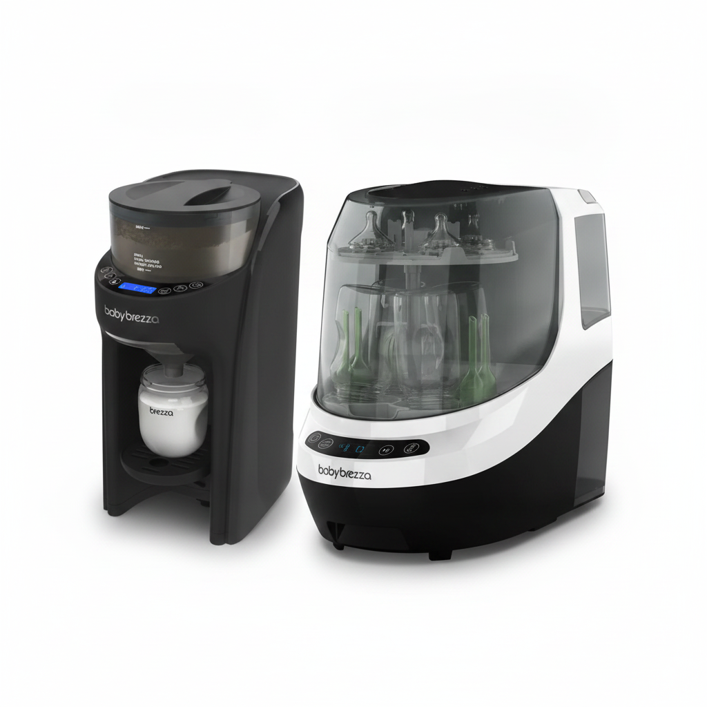 Baby Brezza Bottle Washer + Formula Pro Bundle BLACK