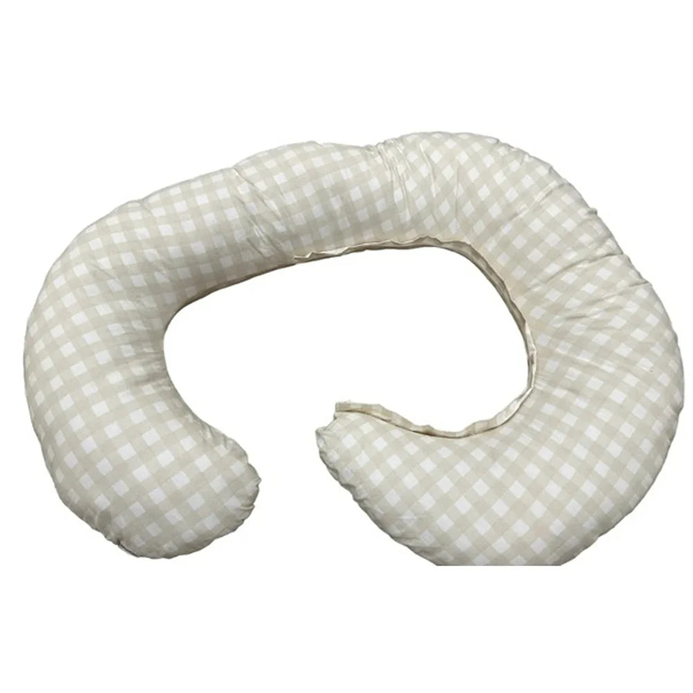Babystudio The Ultimate Body Pillow - Gingham Beige
