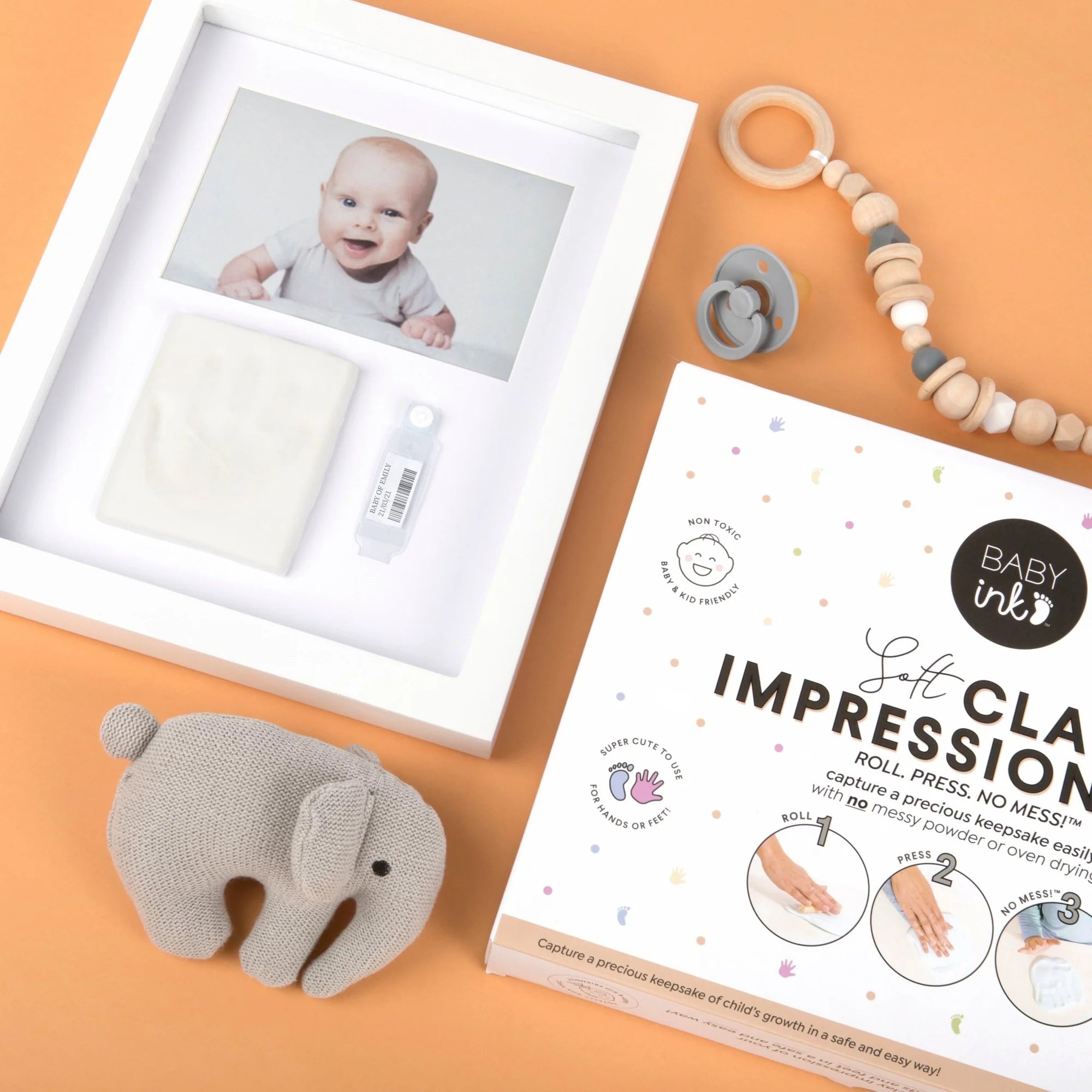 BABYink Clay frame - White
