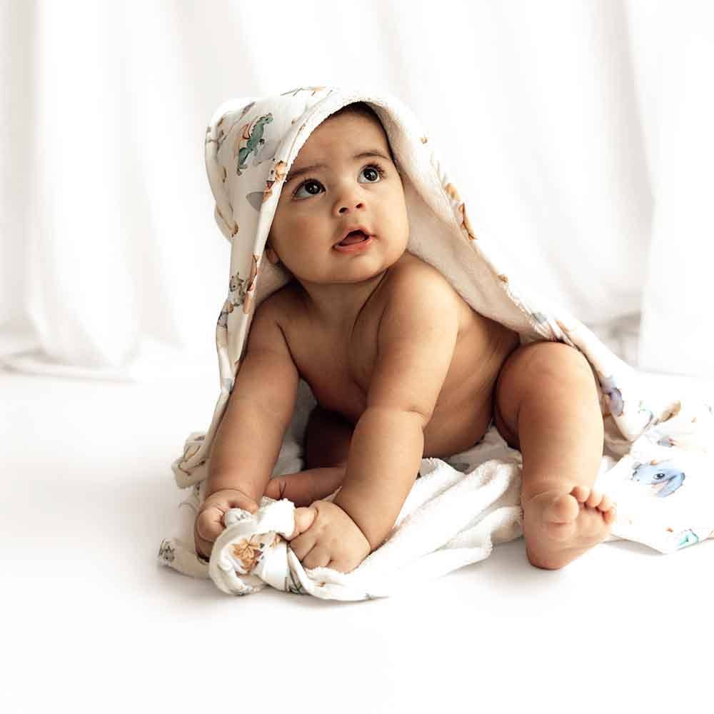 Snuggle Hunny - Dragon Organic Hooded Baby Towel