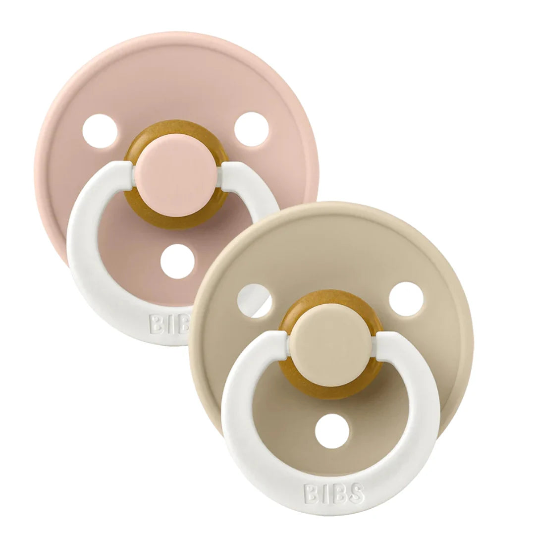 Bibs Colour GLOW Dummies 2 Pack - Blush/Vanilla
