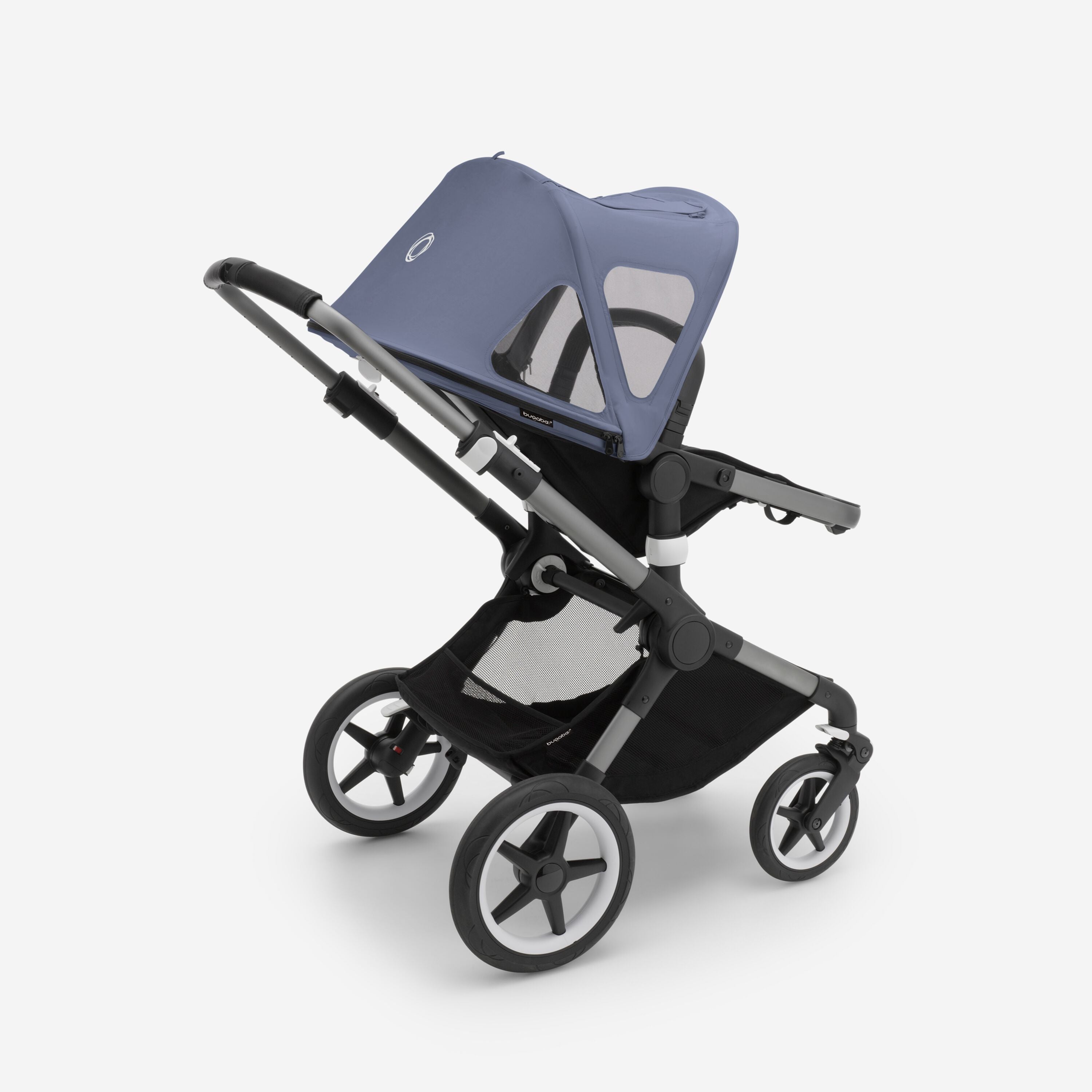  Bugaboo Fox 3 Extendable Sun Canopy with UPF Sun Protection and  Peekaboo Mesh Panel, Compatible with All Fox Models, Lynx and Cameleon3 -  Midnight Black : Baby