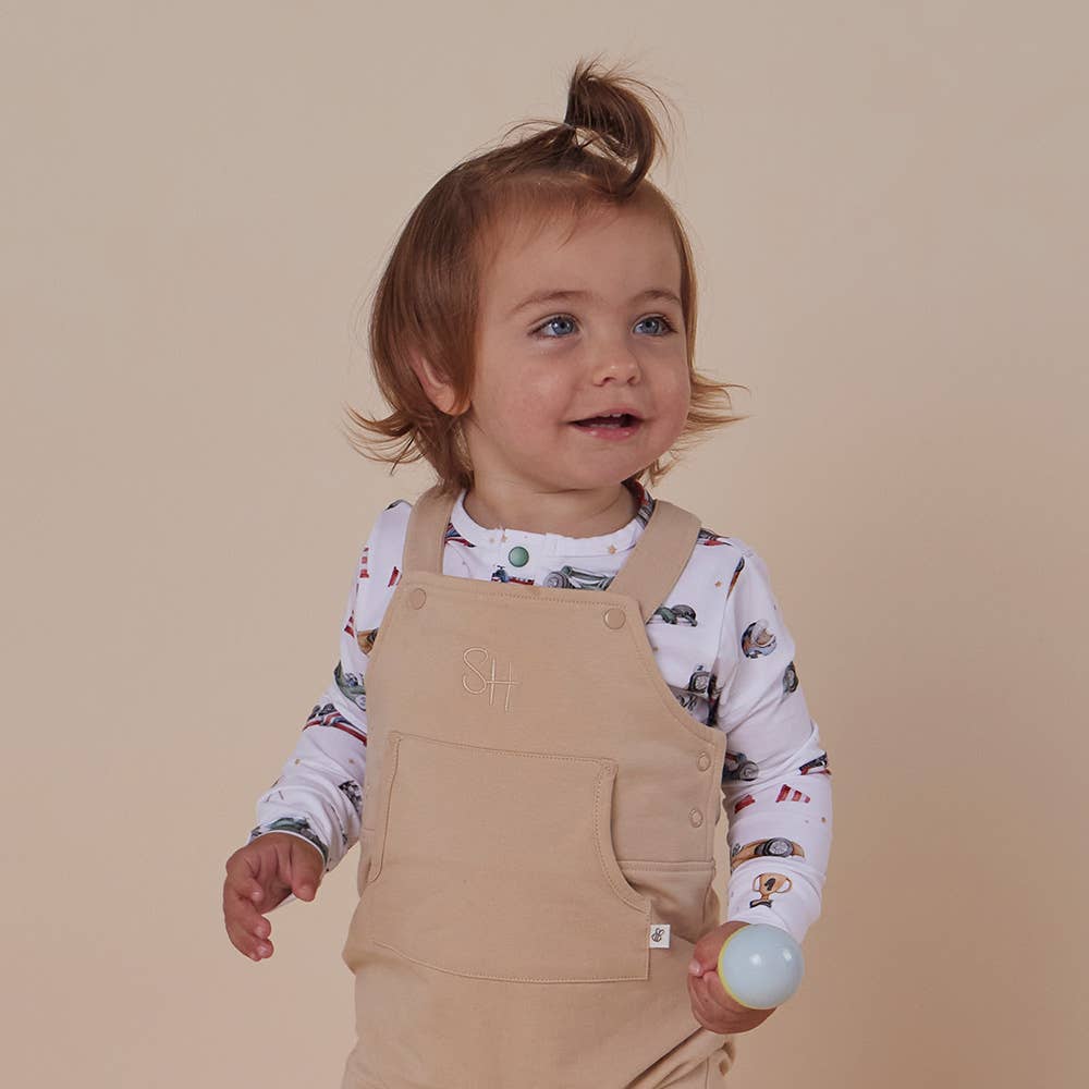 Snuggle Hunny - Pebble Organic Joey Overalls - 3-6 Months (00)