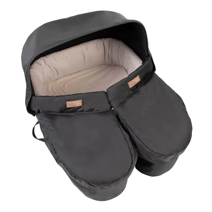 Mountain Buggy duet buggy and carrycot plus for twins bundle Tiny Tots Baby Store