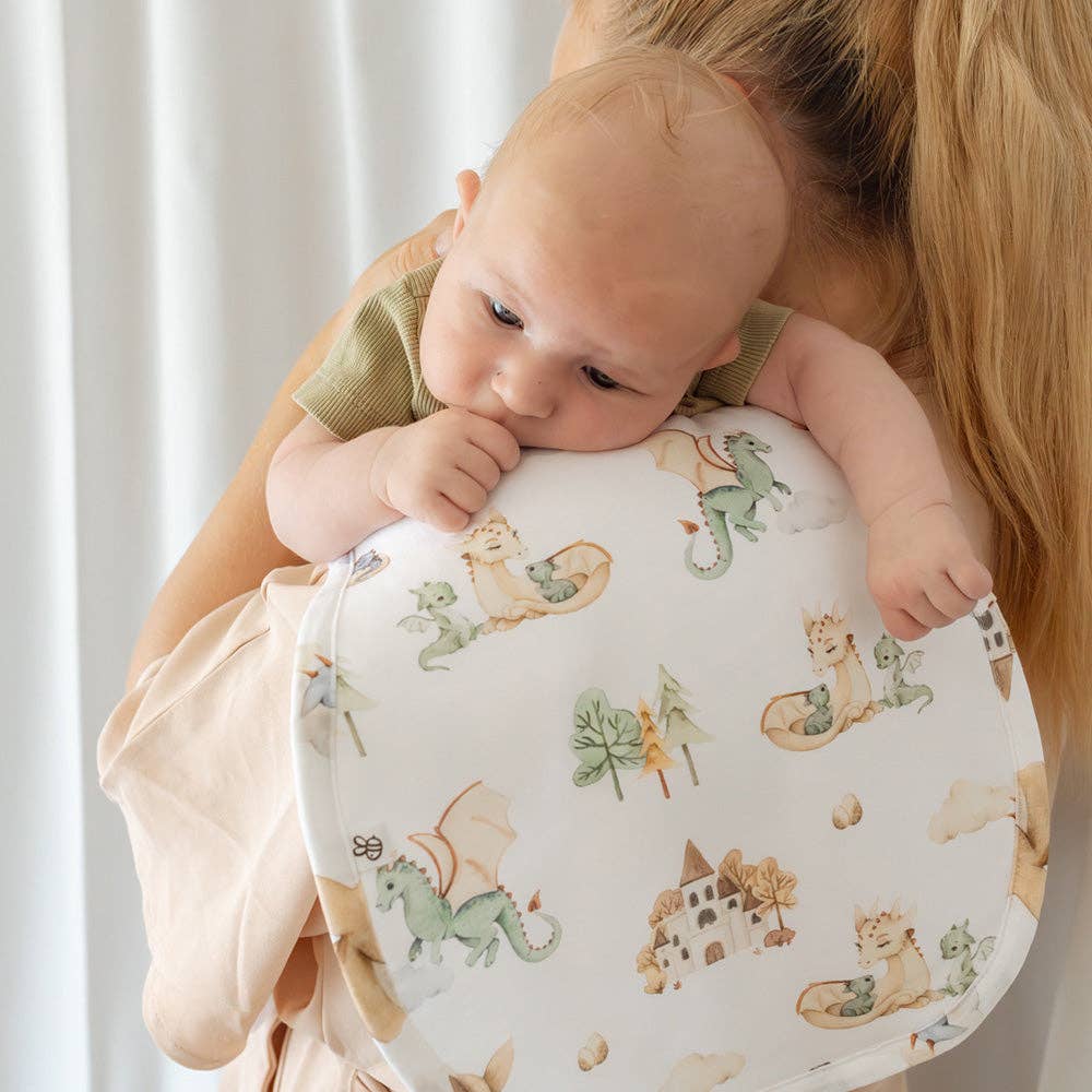 Snuggle Hunny - Dragon Organic Cotton Burp Cloth