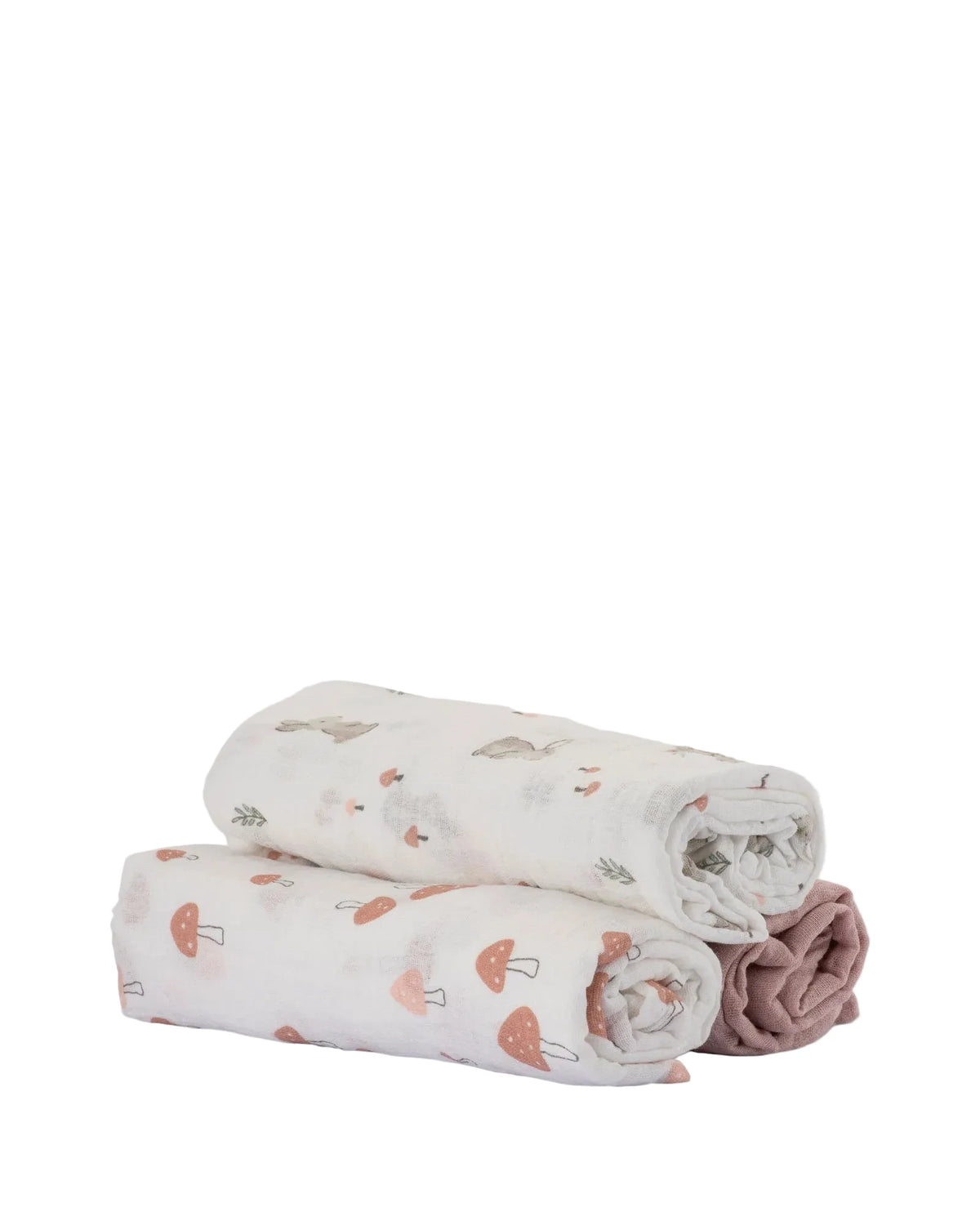 Little Linen Baby Muslin Wraps 3PK - Harvest Bunny