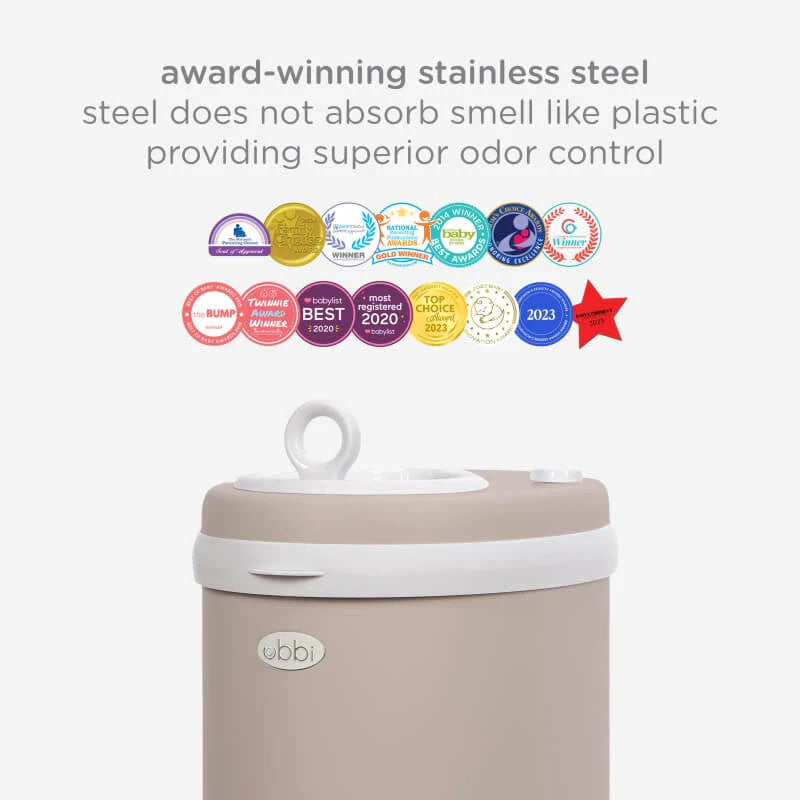 Ubbi Nappy Pail - Matte Taupe