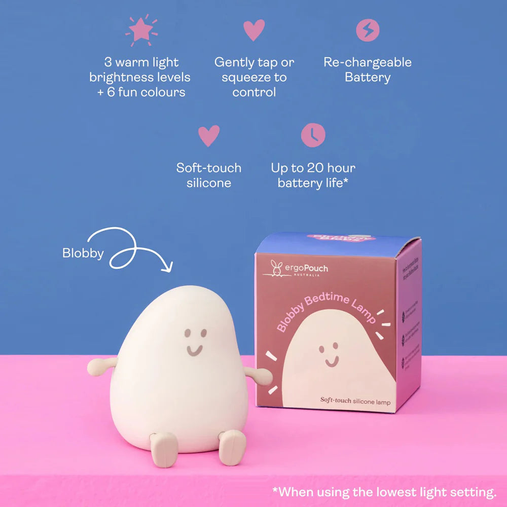 ErgoPouch Blobby Bedtime Lamp ( Limited Stock -Pre Order Late SEP) - Tiny Tots Baby Store 