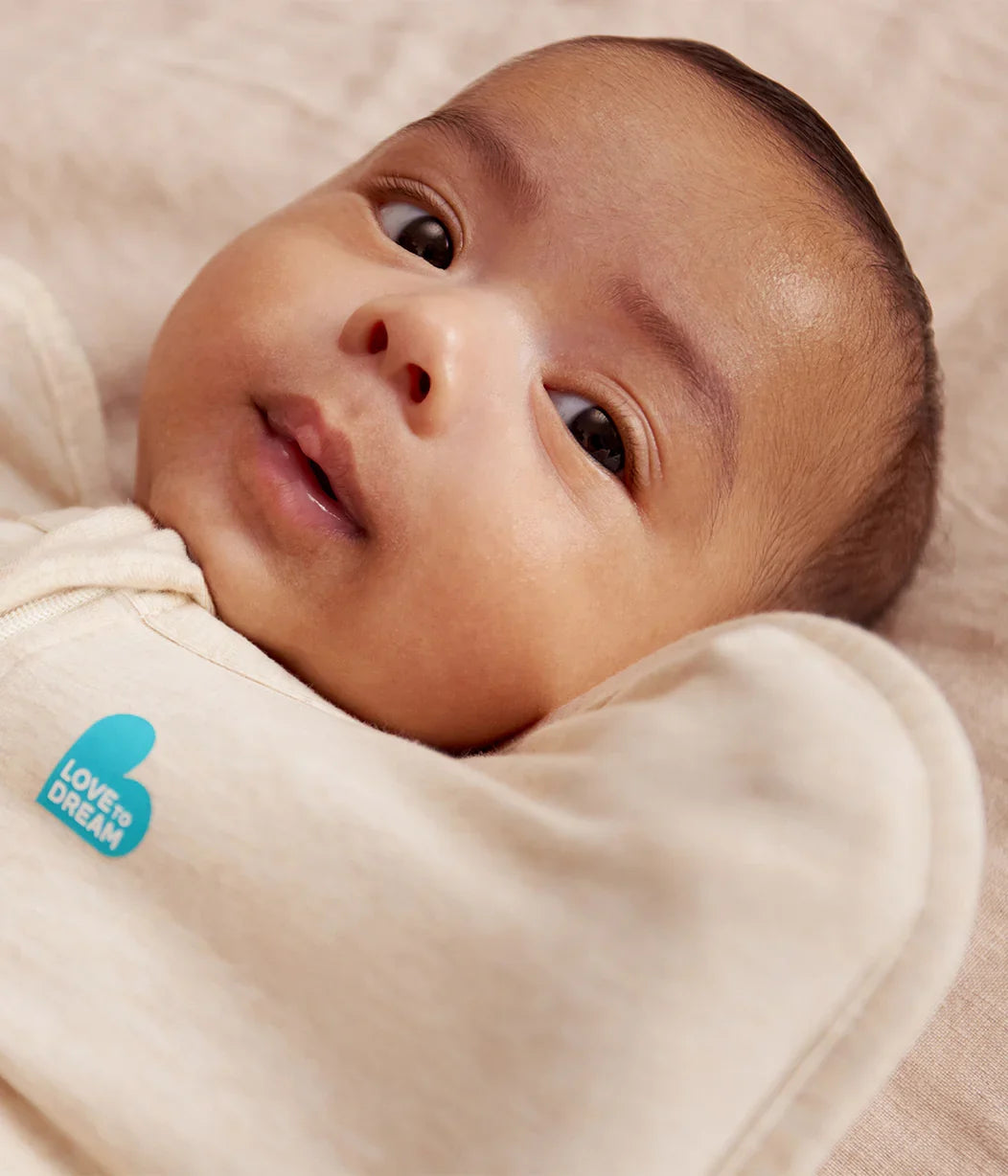 Love to Dream Swaddle Up 1.5Tog Cotton Fleece - Oatmeal Twigs