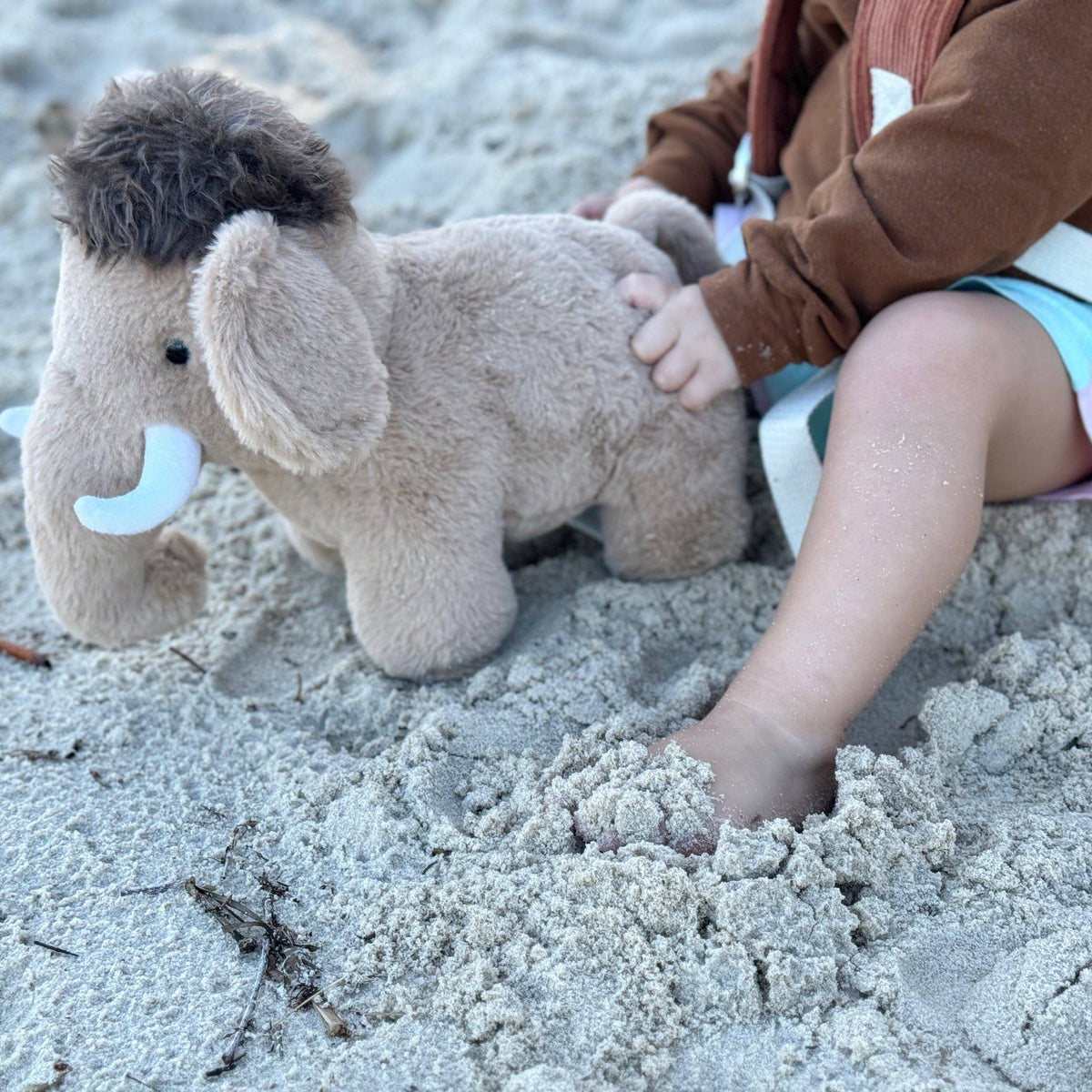OB Designs Australia - Woolberth Wooly Mammoth  Soft Toy 12 x 15"
