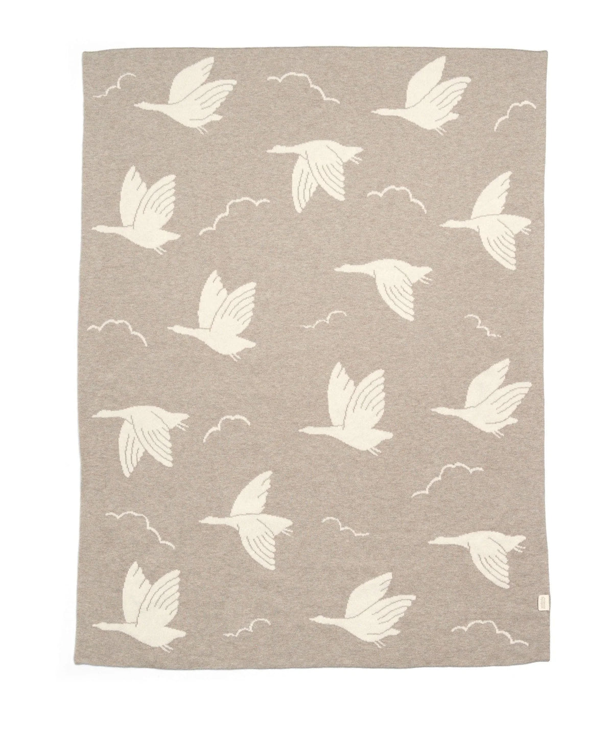 Mamas & Papas Knitted Blanket - Welcome to the World Duckling - Mocha