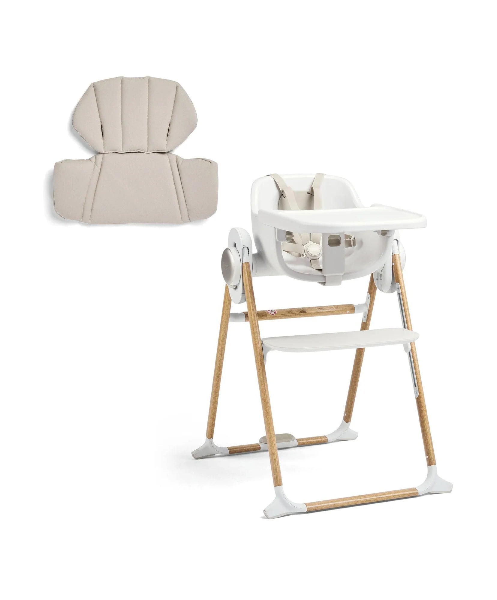 Mamas & Papas Eno Highchair & Eno Highchair Cushion Bundle - Cashmere 