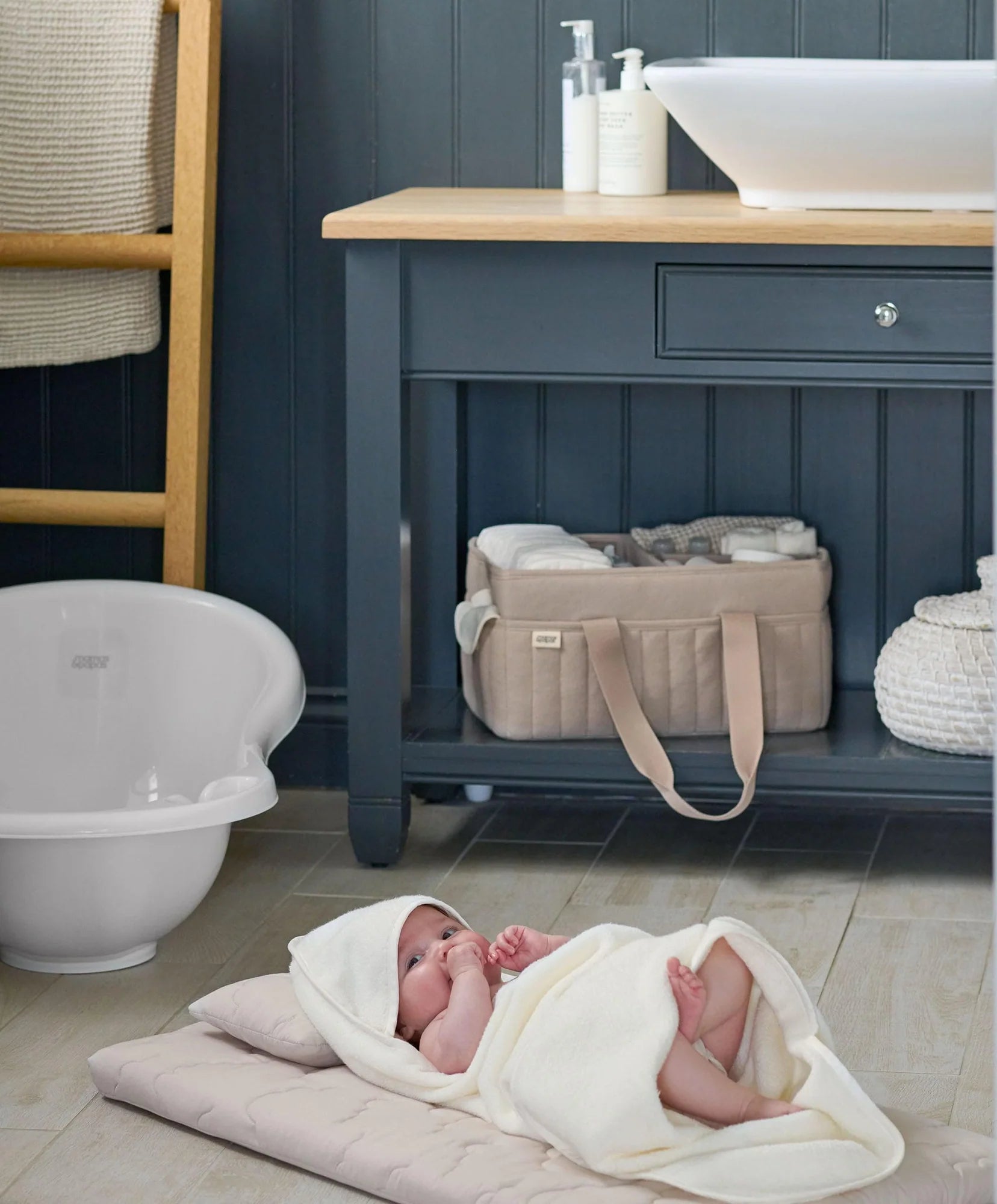 Mamas & Papas Nappy Caddy - Cashmere Waffle 