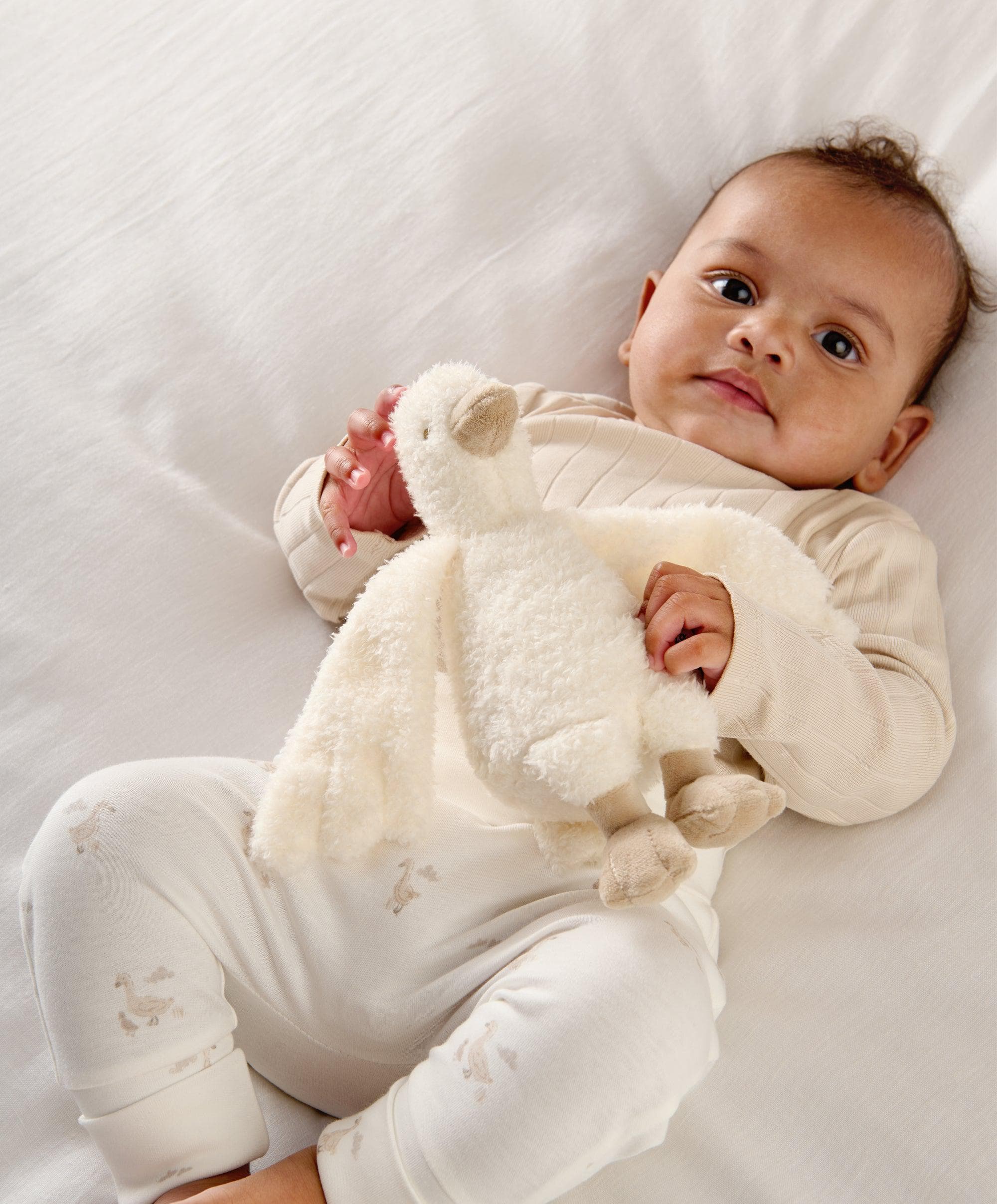 Mamas & Papas Welcome to the World Duckling Beanie Soft Toy - Tiny Tots Baby Store 