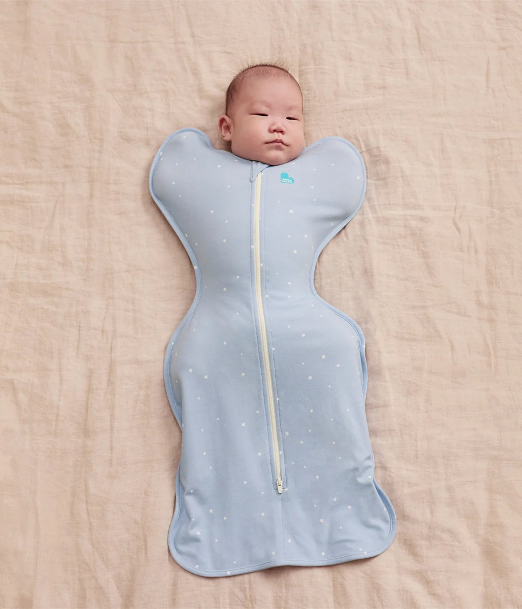 Love to dream Swaddle Up 1.0 TOG Cotton Powder Blue Twinkle NEW BORN
