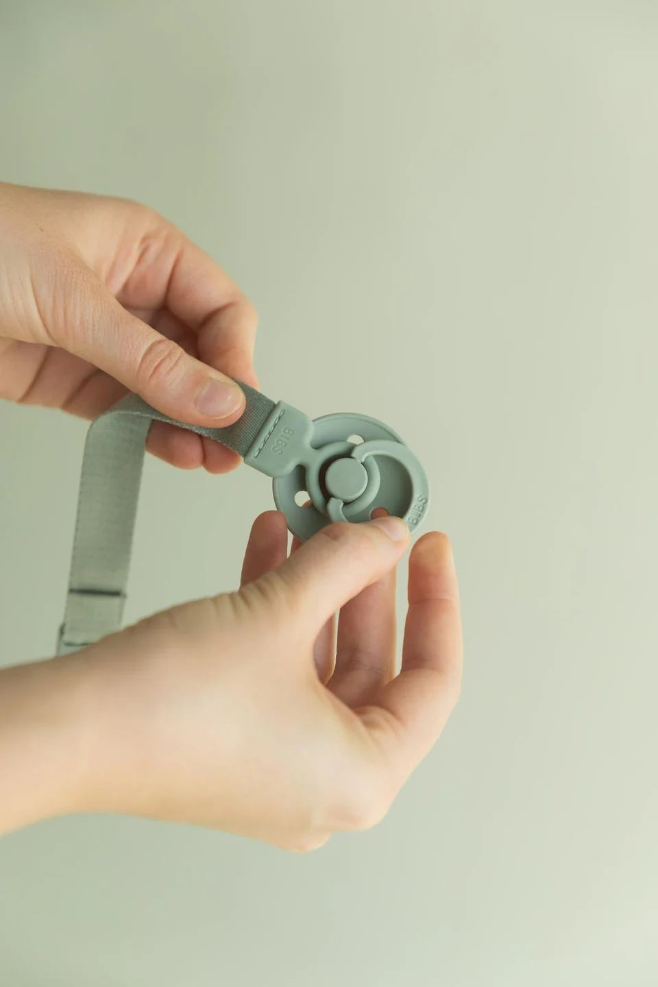 Pacifier Clip Loop - Sage 