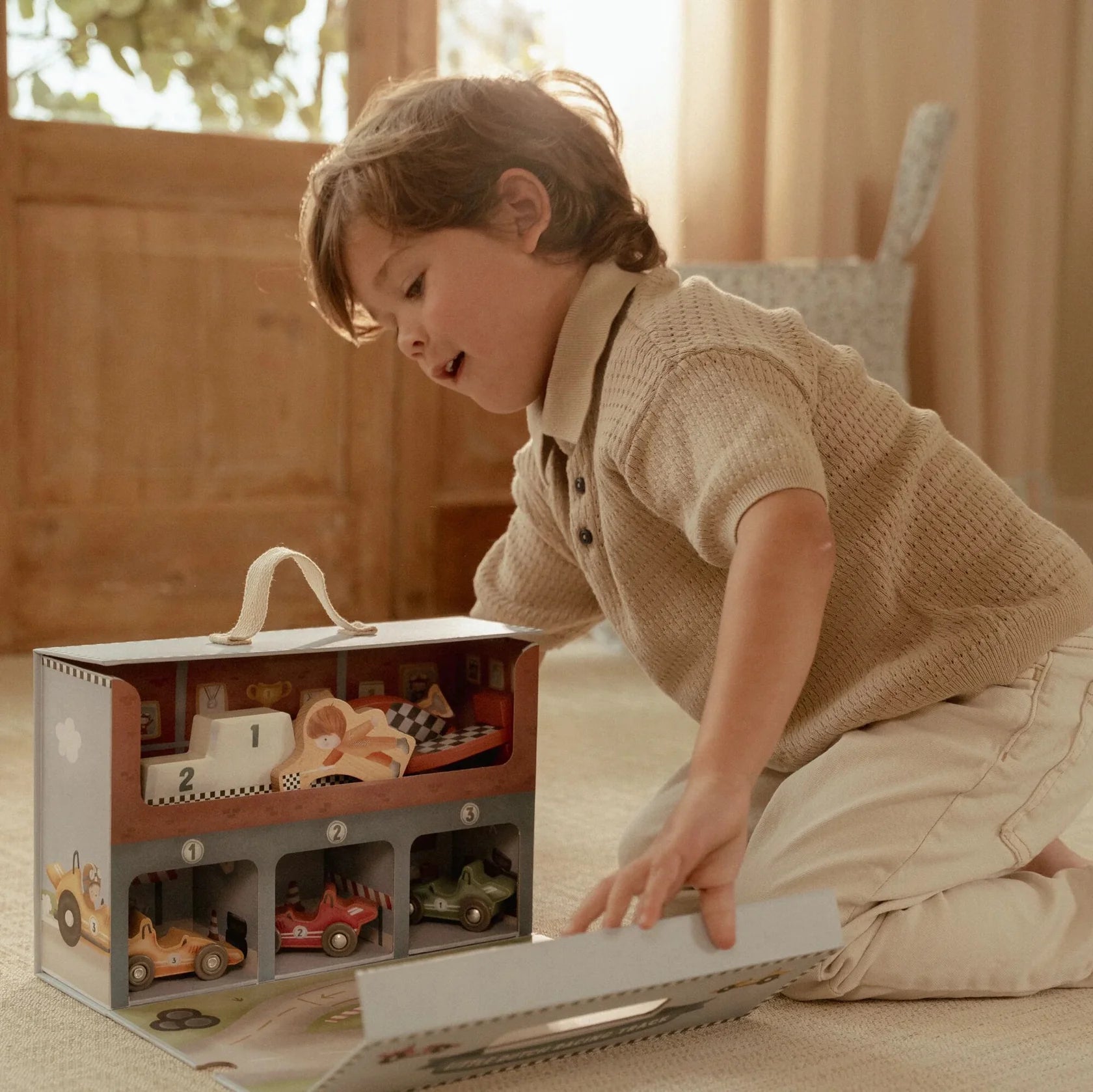 Little Dutch Wooden Fire Truck Set 