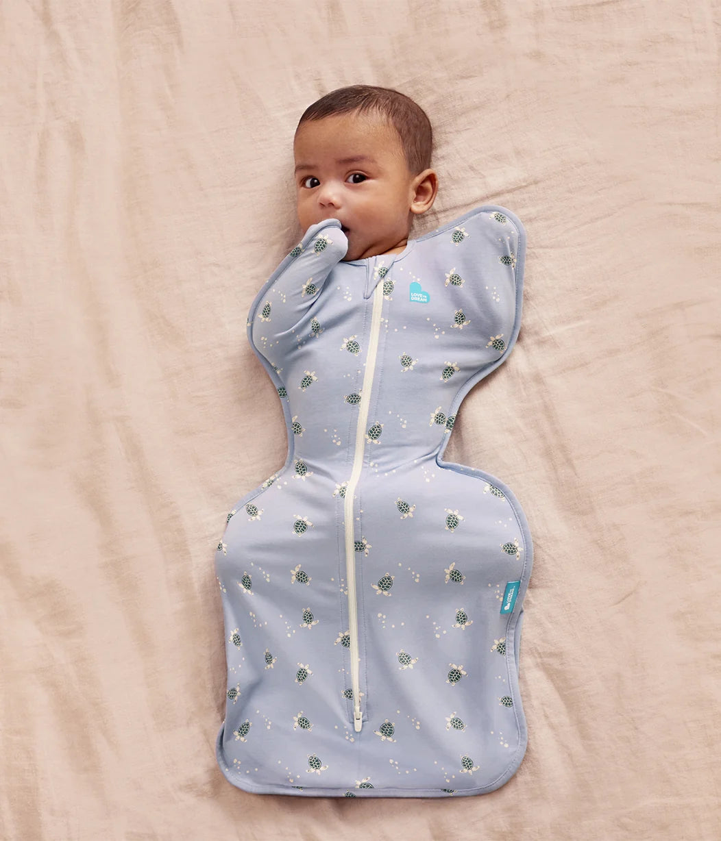 Love To Dream Swaddle Up™ 1.0 TOG | Mist Blue Turtally