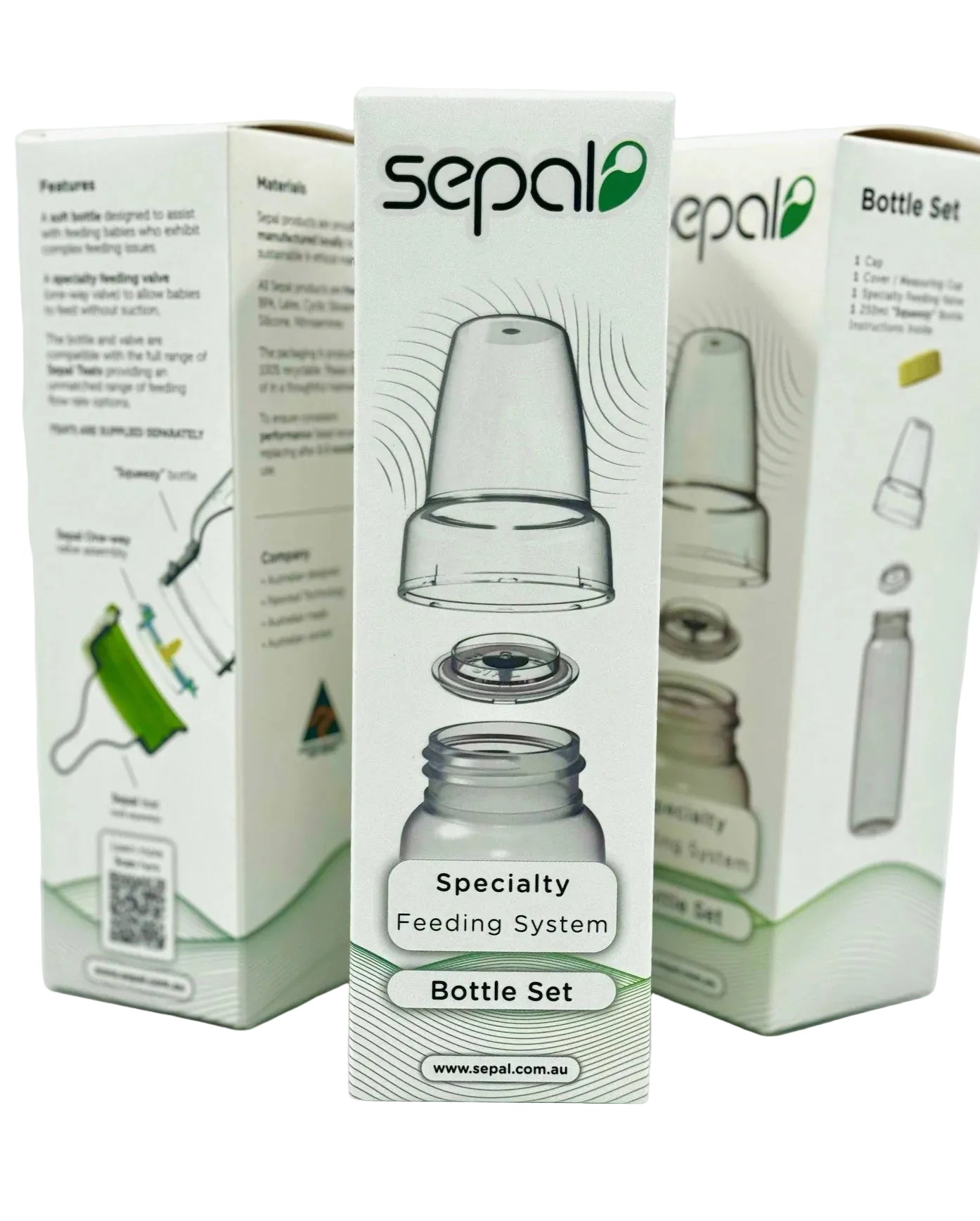 Sepal 150ml Bottle Set | Extra Small Teat | Extra Slow Flow 