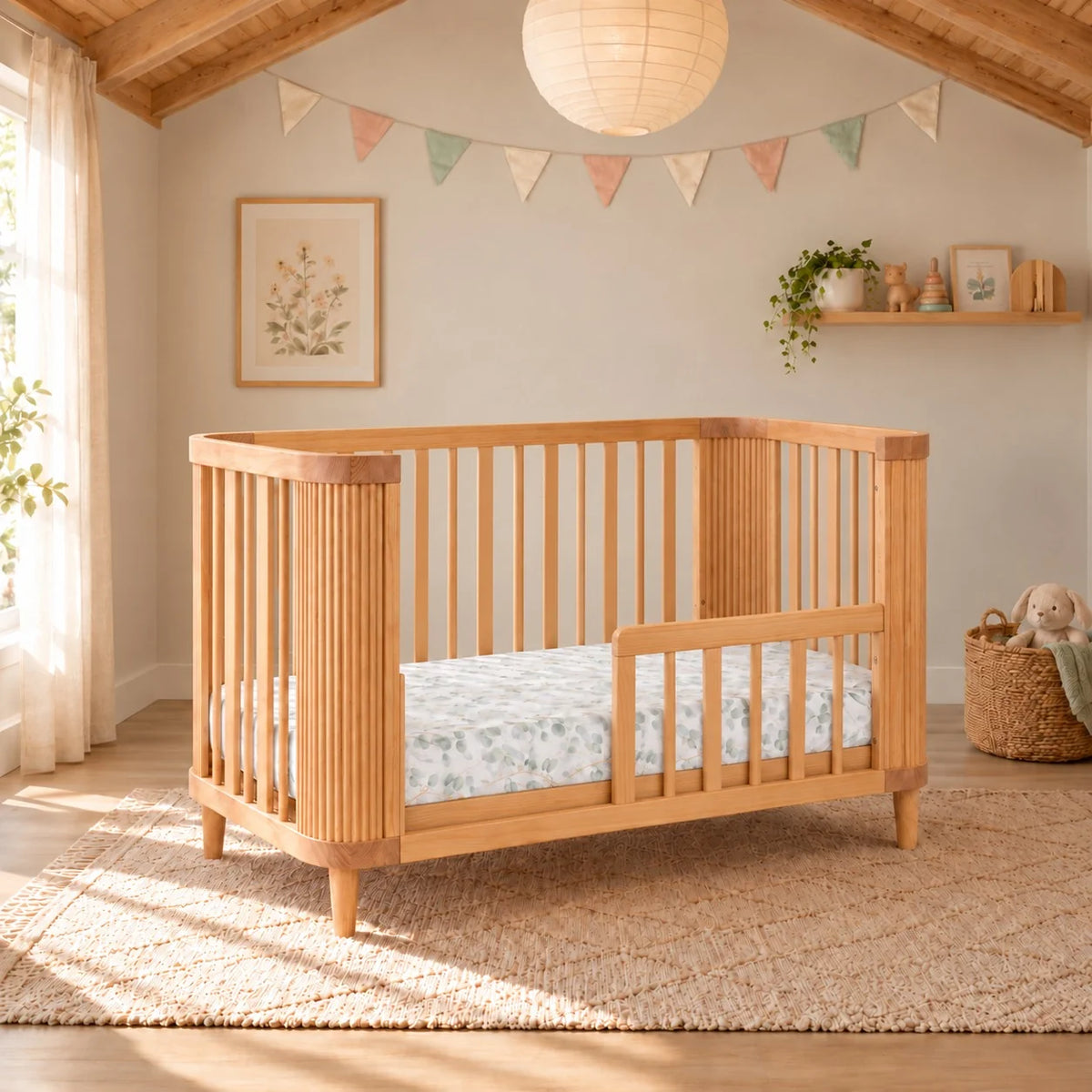 Cocoon Scandi Nursery Cot - Sandstone