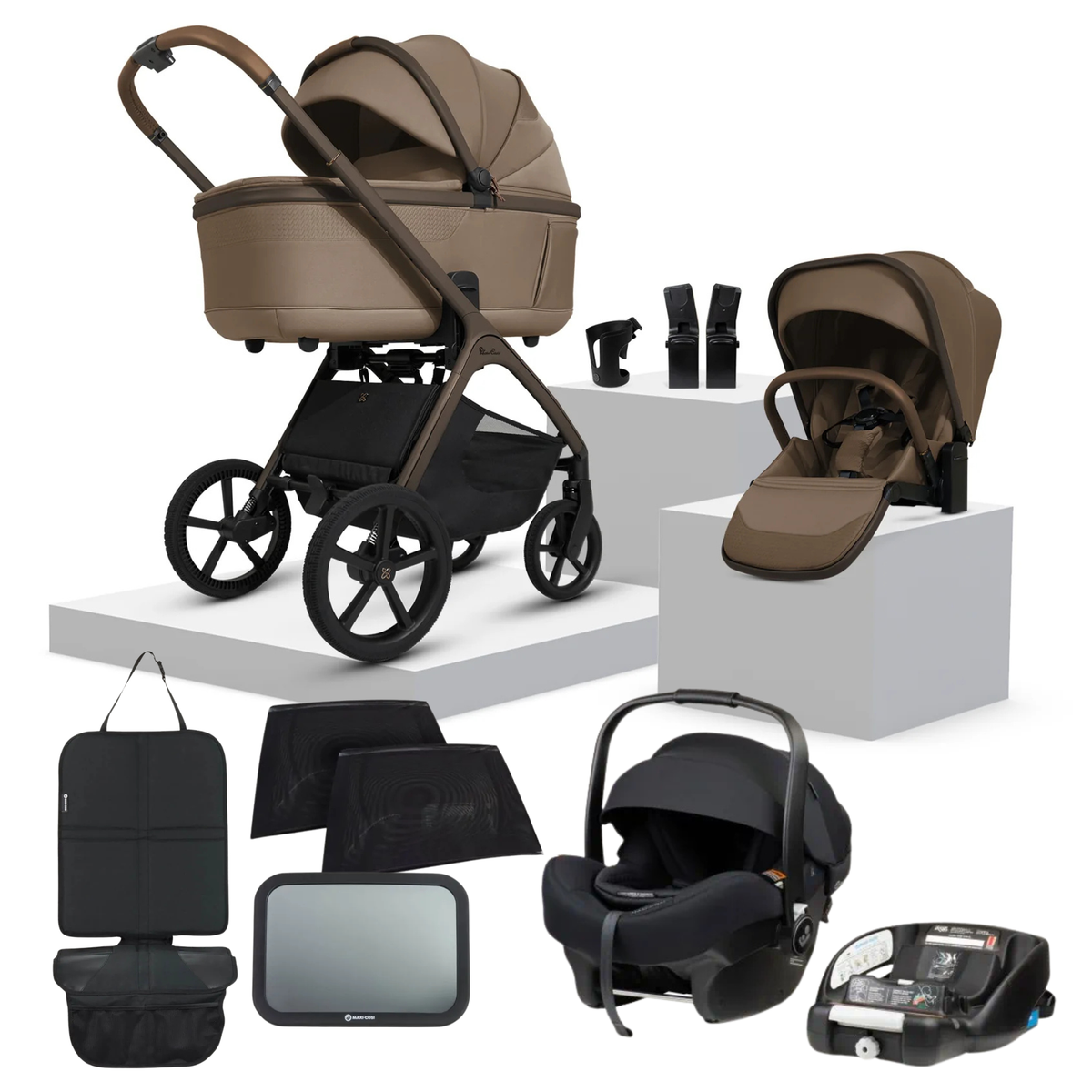 SilverCross Cove 2 + Maxi Cosi Car Capsule Bundle| Maple
