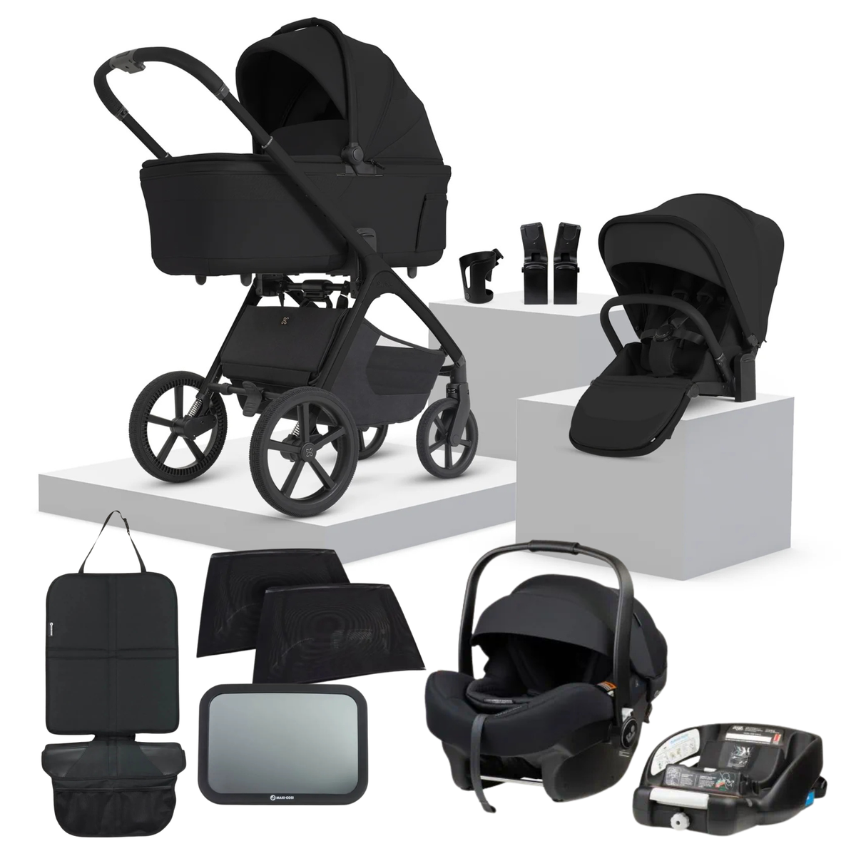 Silvercross Cove 2 Onyx + Maxi Cosi Car Capsule Bundle| Onyx