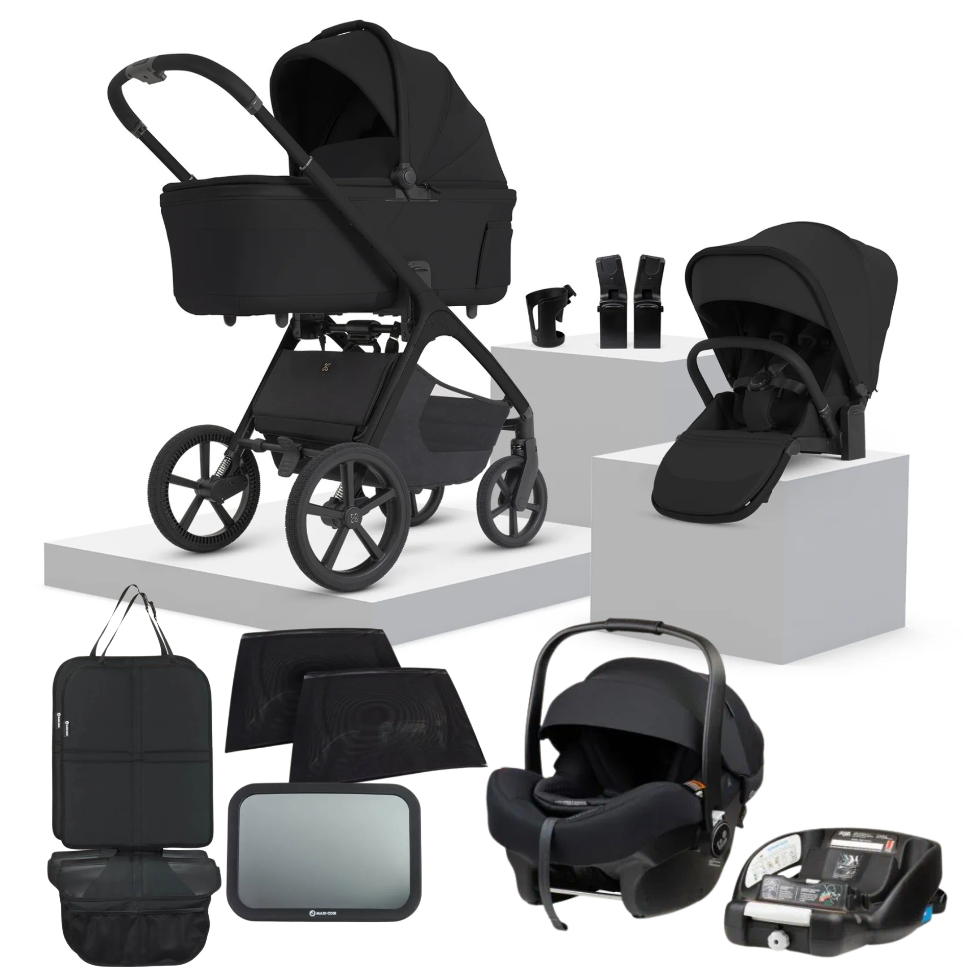 Silvercross Cove 2 Onyx + Maxi Cosi Car Capsule Bundle| Onyx