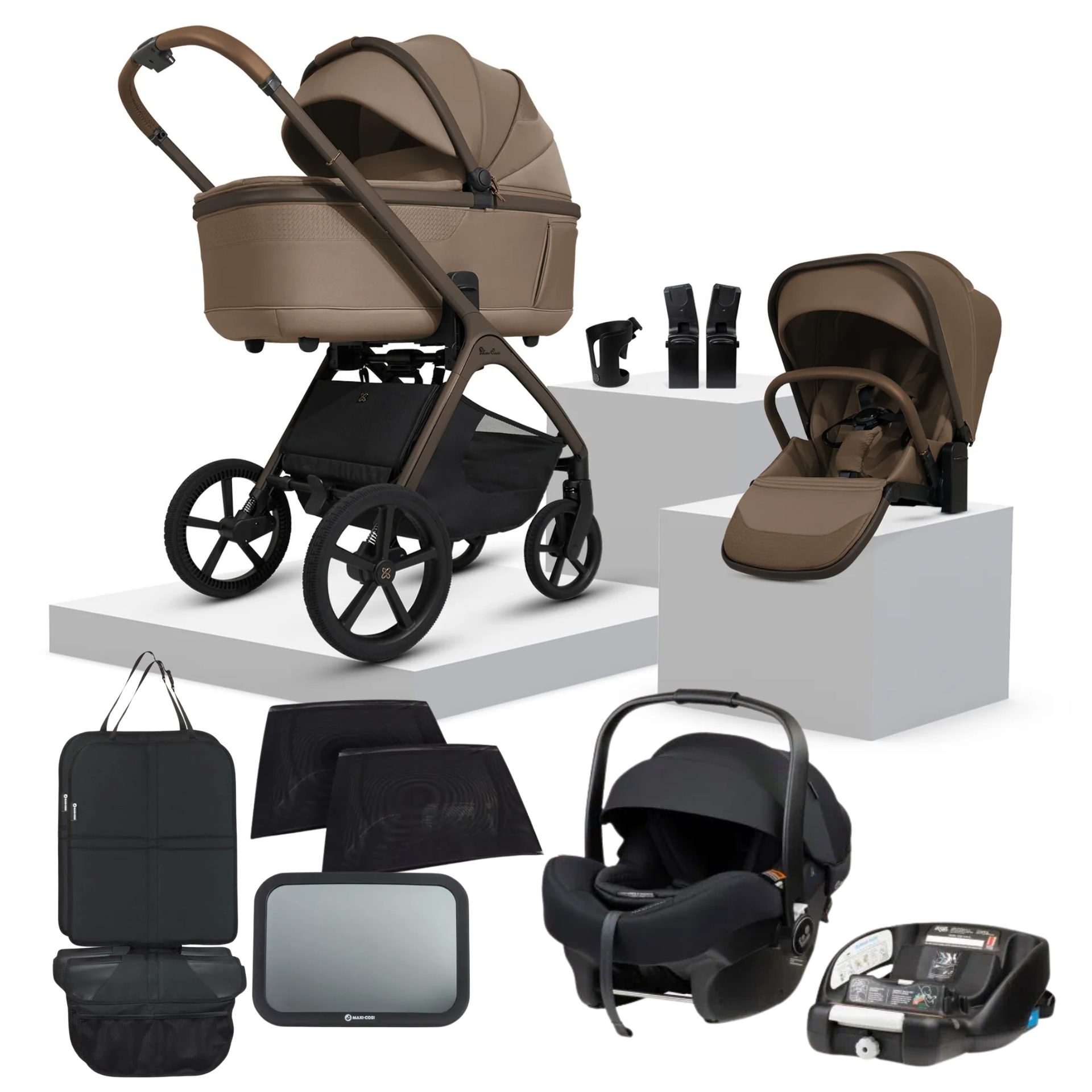 SilverCross Cove 2 + Maxi Cosi Car Capsule Bundle| Maple