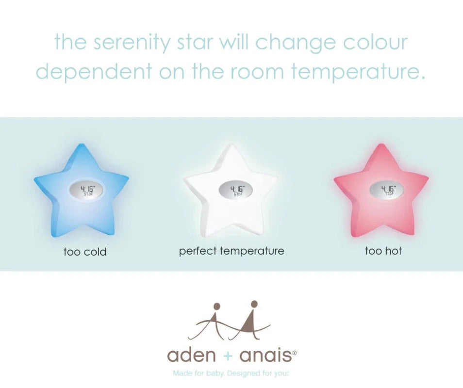 aden + anais serenity star sound machine / room temperature indicator 