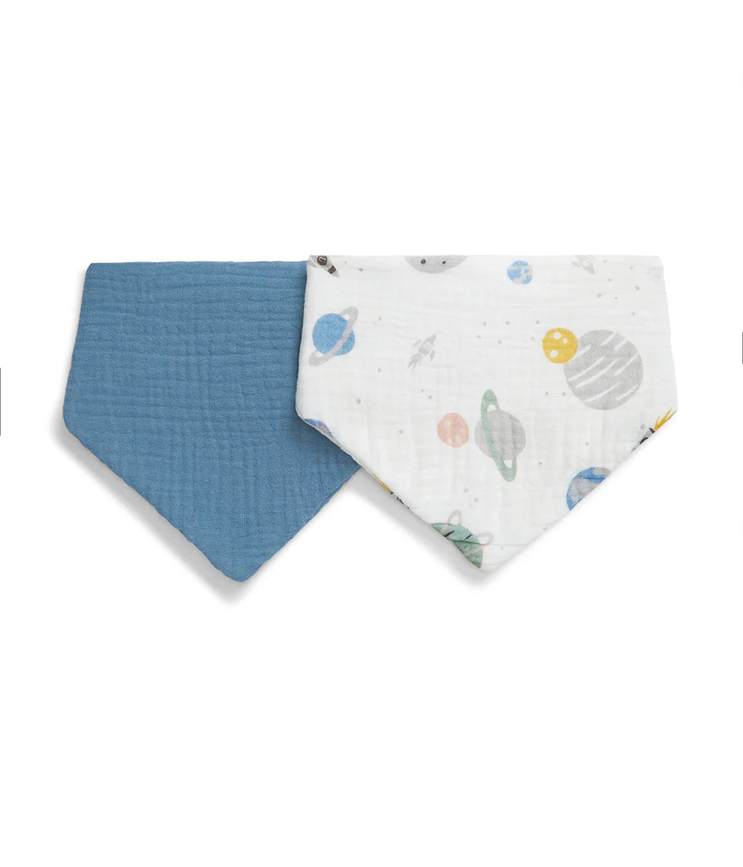 Love To Dream Bib 2 Pack Storm Blue Rocket 