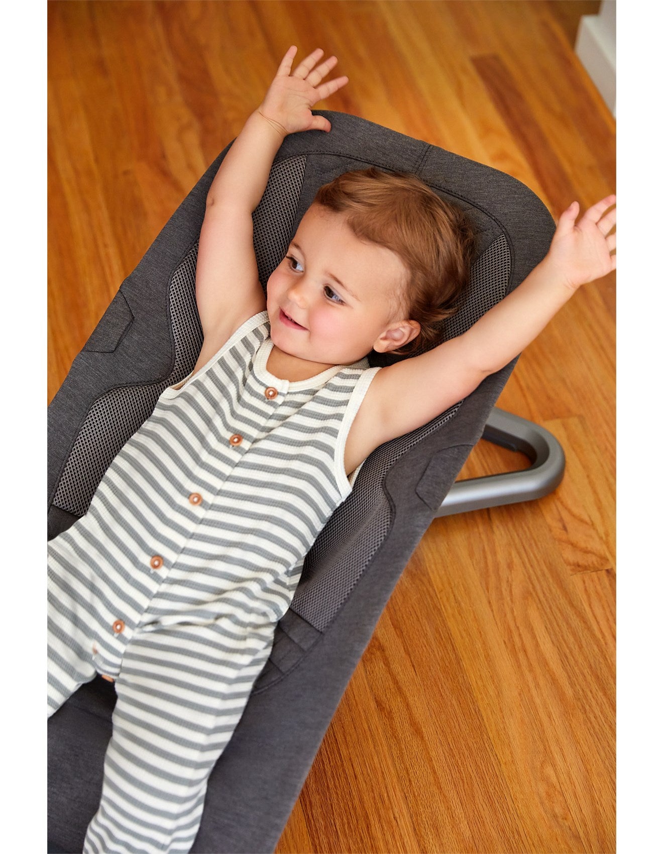 Ergobaby Evolve 3 in 1 Bouncer-Charcoal GREY - Tiny Tots Baby Store 