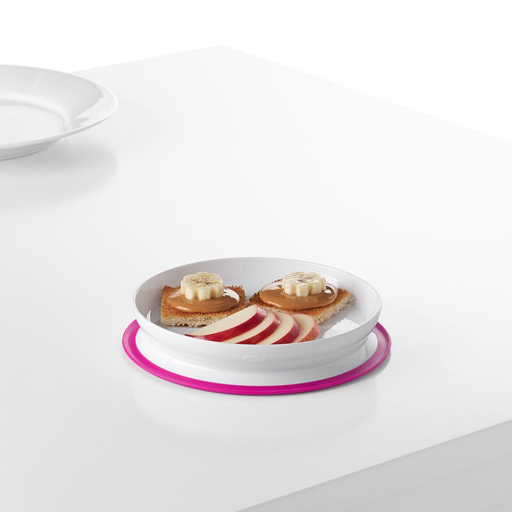 OXO TOT Stick & Stay Suction Plate - Pink