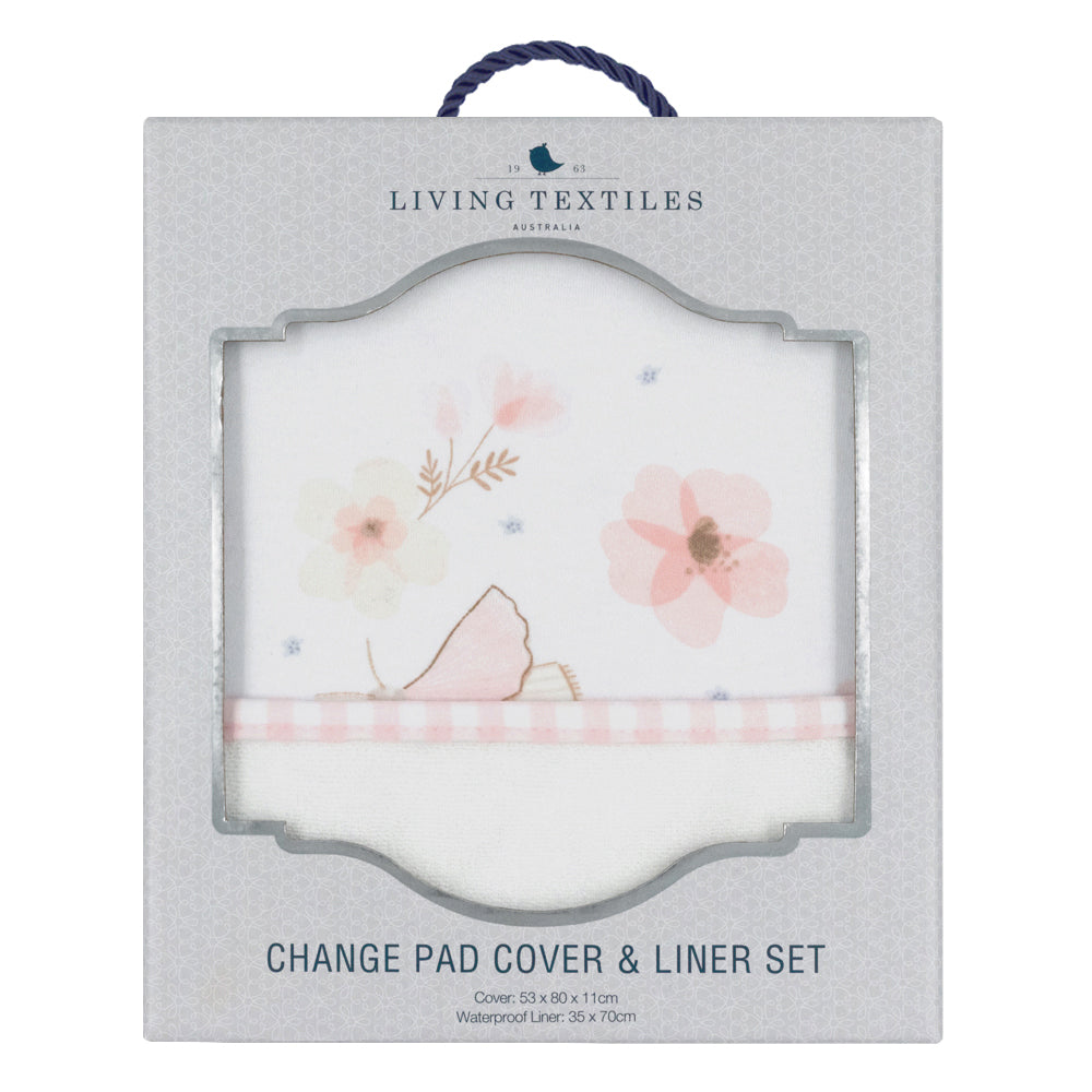 Living Textiles Cot Waffle Blanket -Butterfly Garden