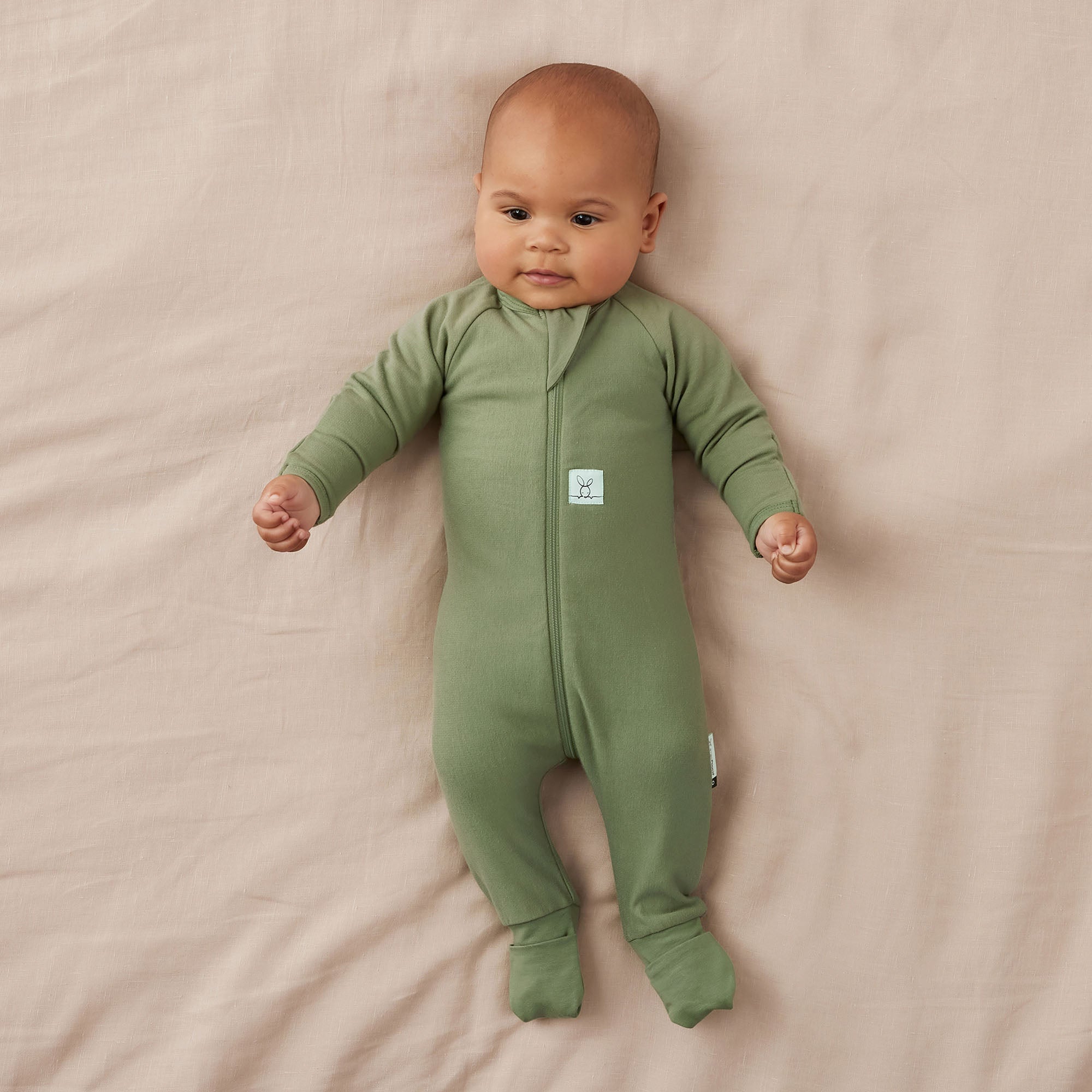 Ergopouch Long Sleeve Layer 1.0 TOG Moss - Tiny Tots Baby Store 