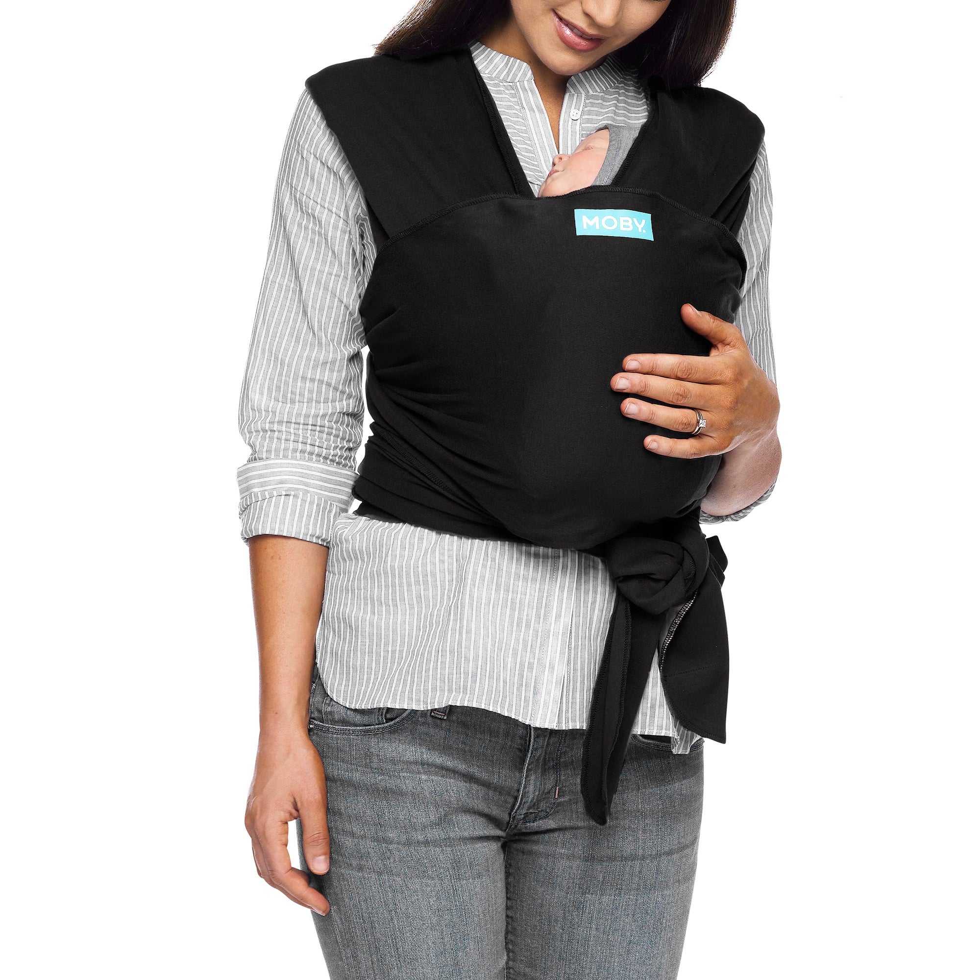Moby Classic Wrap BLACK - Tiny Tots Baby Store 