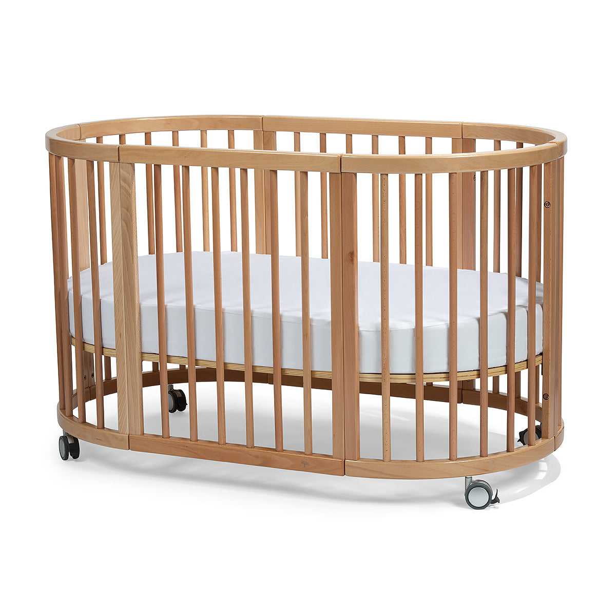 Lolli Sprout Cot 4 in 1 Natural with Mattress