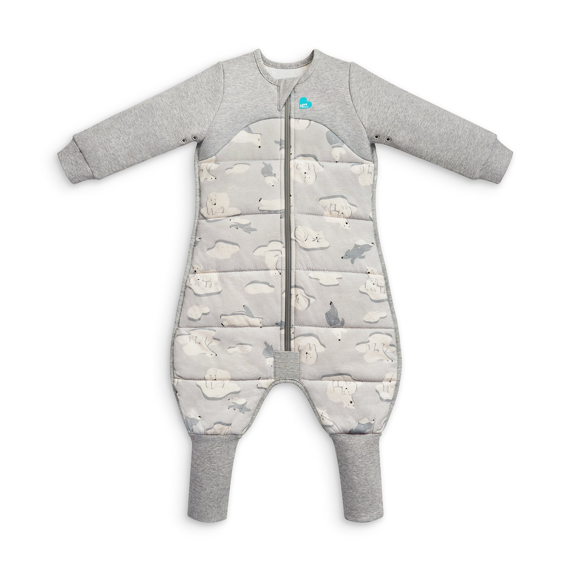 Love To Dream Organic Sleep Suit  Extra Warm 3.5 T (Grey-South Pole)