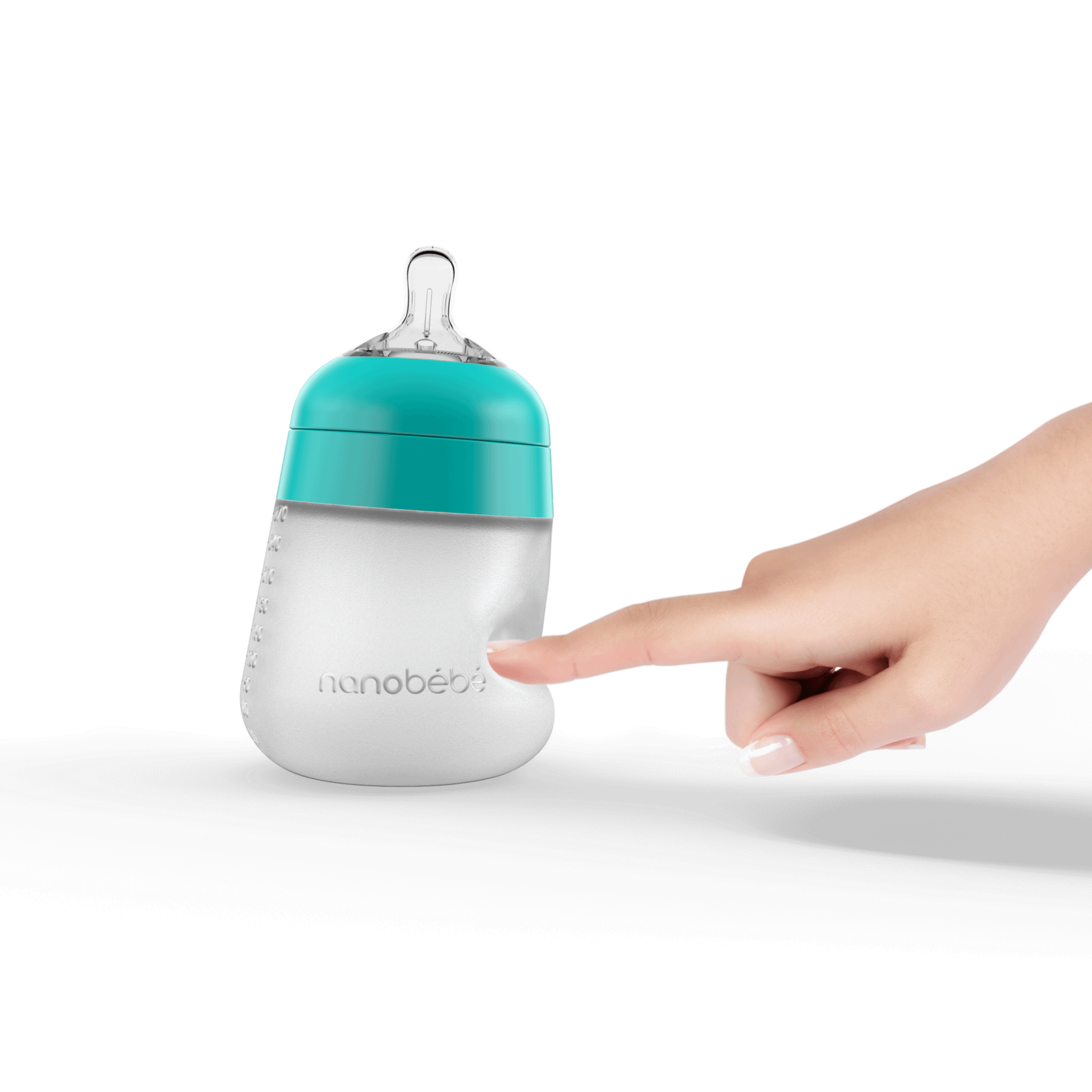 Nanobébé Flexy Silicone Bottle 1-pack -WHITE