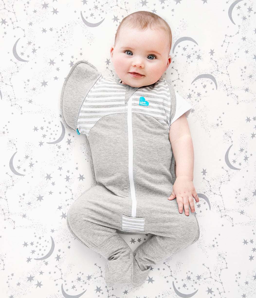 Swaddle Up™ Transition Suit Original Cotton 1.0 TOG Grey (Stage 2) - Tiny Tots Baby Store 