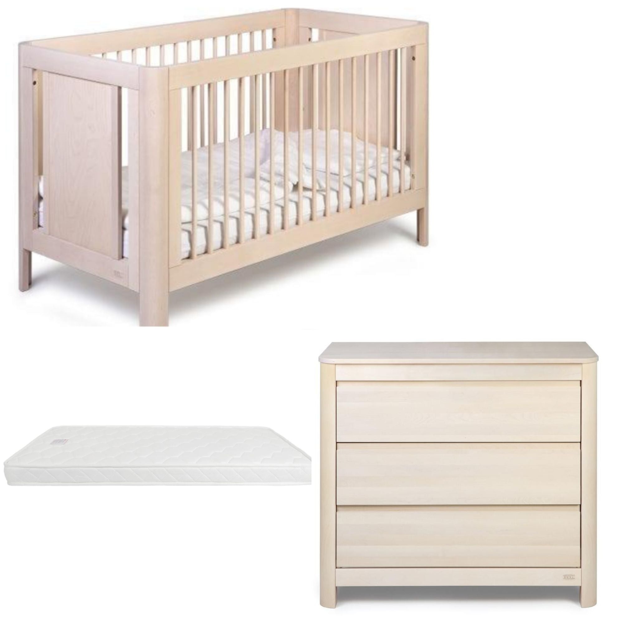 Troll Sun Cot 5 PC Package White Wash ( Nov Promotion FREE Mattress & Manchester)