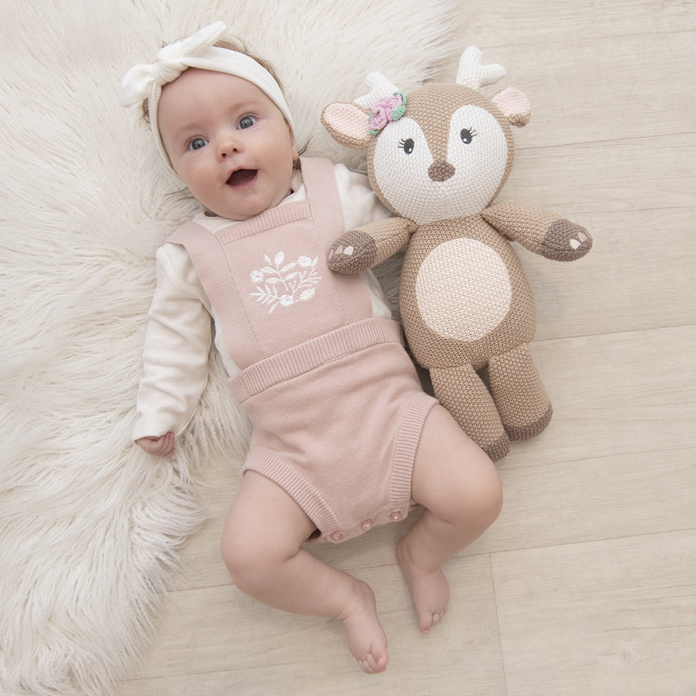 Living Textiles Knitted Soft Toy-Ava the Fawn