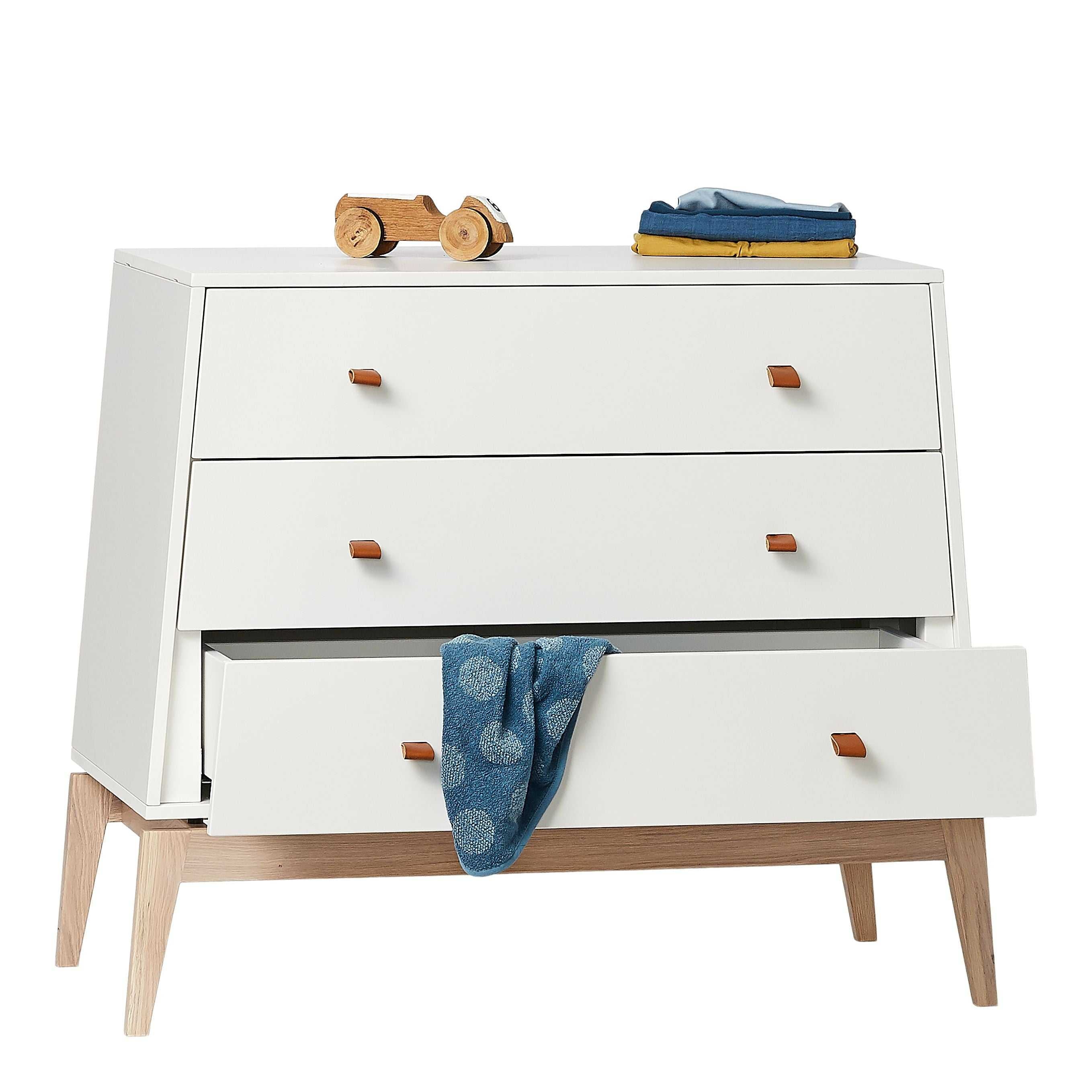Luna Dresser 3 Drawer White & Oak